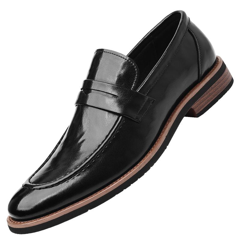Мужские лоферы Высокое качество Классический стиль джентльмена Офисная работа Взрослый костюм Кожаная обувь Черный Роскошный Новый 37-48