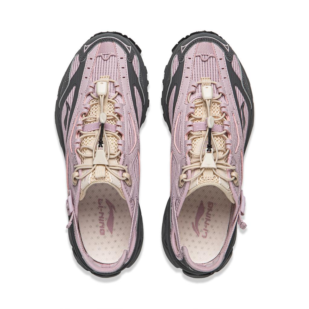 Li Ning Fuyao 2.0 Trail V3 Низкие Повседневные Беговые Кроссовки Женские Розово-Фиолетовые ARXW022-4