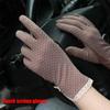 Fashion Women Gloves Ladies Summer Sunscreen Cute Dot Lace Patchwork Thin Touch Screen Breathable Driving