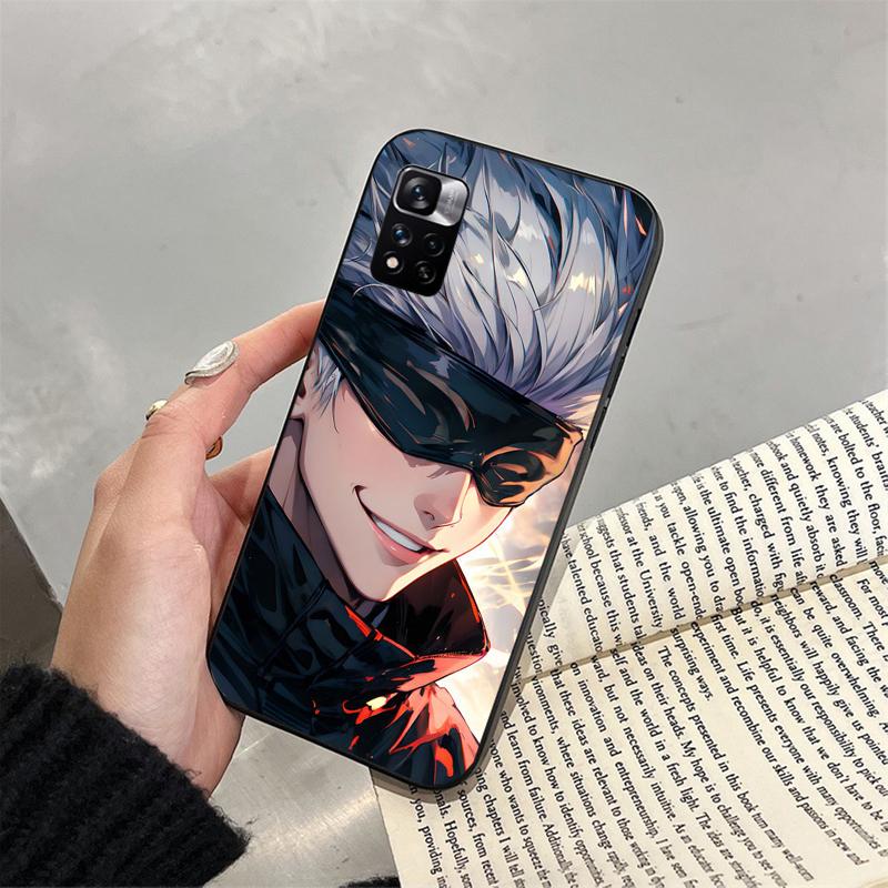 Чехол для телефона Jujutsu Kaisen Сатору Годжо для Xiaomi Redmi note 13 12 Pro 11S 11 10 Pro 10S 12S Redmi 10 9C 13C