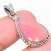Natural Pink Opal Gemstone Handmade 925 Solid Sterling Silver Pendant 1.50" M8w87