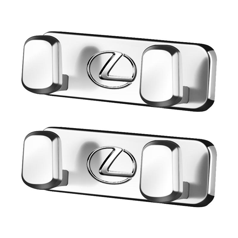 SKIA7 Interior Stickers Zinc Alloy Car Hook Adhesive Storage Hooks Interior Accessories For Lexus F-SPORT ES RX NX LS UX LM LX GX LC R