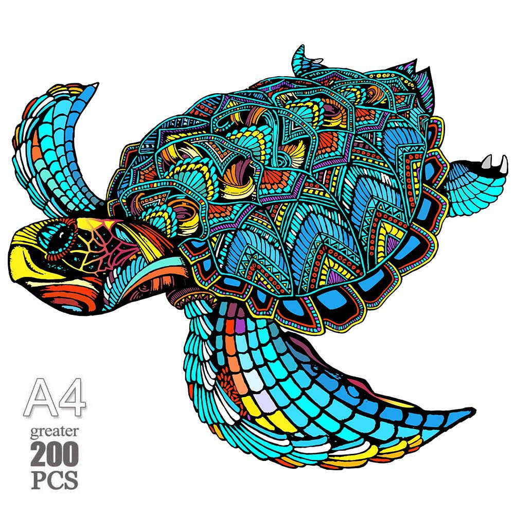 Нетоксичная деревянная головоломка с животными для взрослых и детей A3 A4 A5 3D дерево DIY поделки в форме Рождественский подарок Деревянная пазл-головоломка Подарки Новое