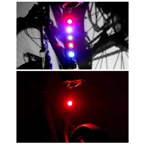Bicycle Taillight High Brightness Waterproof Multiple Lighting Modes Simple Installation Bike Safety Warning Tail Light
