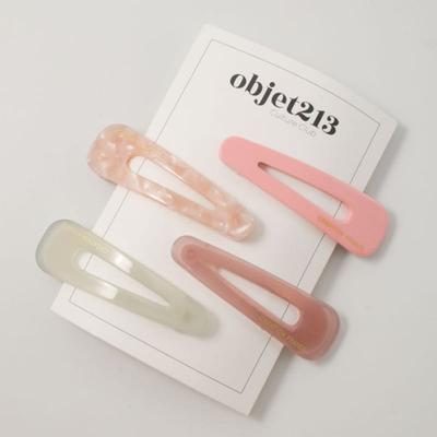 Objet213 Заколка для волос из розового кварца (4 цвета)
