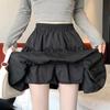 Плиссированная юбка-трапеция для женщин с оборками Sweet Hottie в консервативном стиле с эластичной резинкой на талии, тонкие повседневные летние шорты, юбки, белые, черные