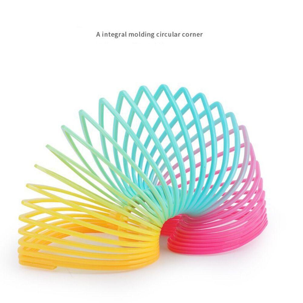 5 шт. Пластиковые Креативные Пружинные Игрушки-Головоломки для Детей, Мальчиков и Девочек, Новые Радужные Волшебные Пружинки