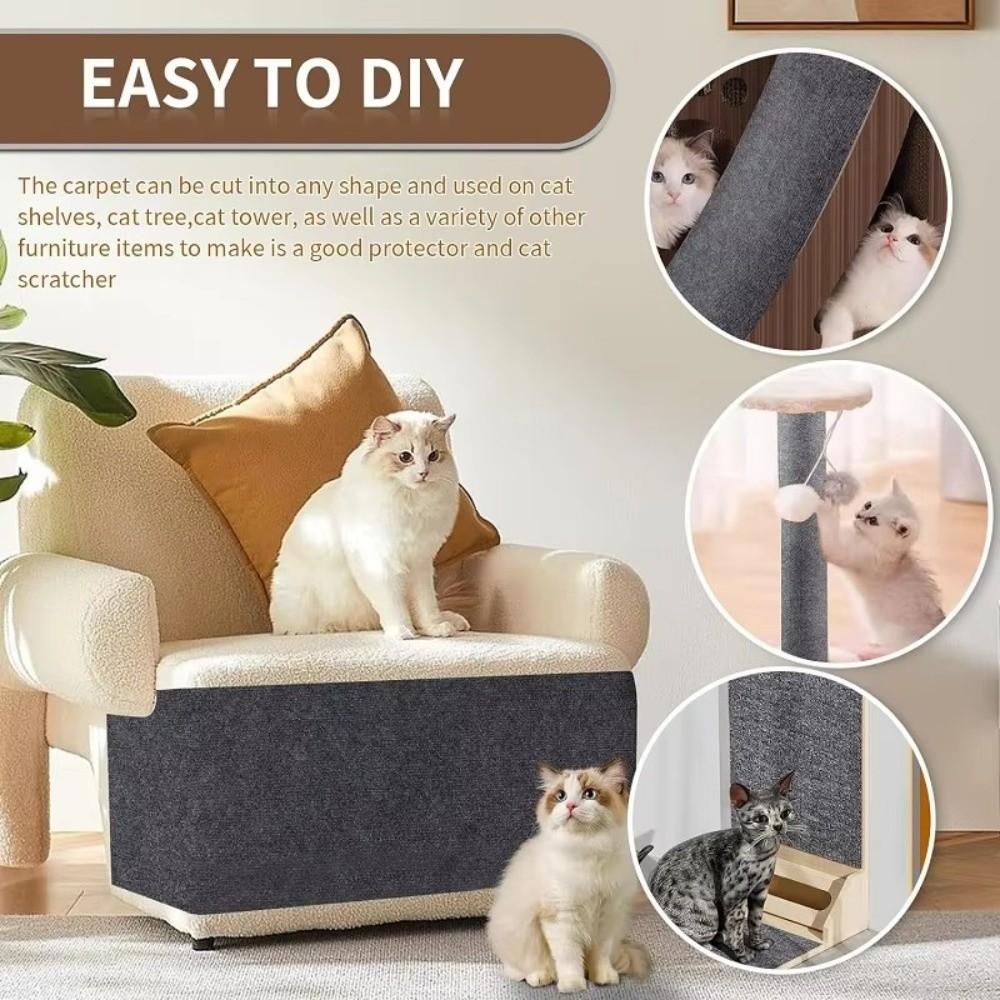 Recyclable Cat Scratching Mat Board Self-adhesive Cat Scratching Board Furniture Protection
