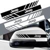 2pcs Car Rearview Mirror Emblem Stickers Window Body Badge Decal For JEEP Renegade Grand Cherokee Compass Wrangler Accessories