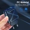 Светодиодная быстрая зарядка 25 Вт с двумя портами и поддержкой PD+QC3.0 для мобильных телефонов - стандарты США/ЕС/Великобритании