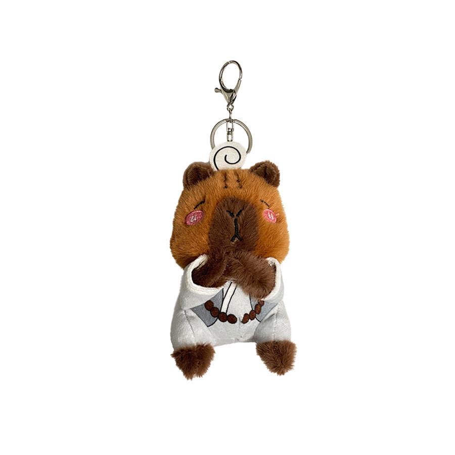 Capybara Plush Captivating Keychain Doll With Short Fur Perfect For Kids And Adults