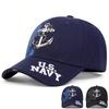 Unisex Anchor Embroidery Baseball Caps Spring Autumn Outdoor Adjustable Casual Hats Dad Hat Sunscreen Hat