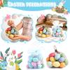 Count Multicolor Fillable Plastic Easter Eggs, Plastic,Solid Color Easter Eggs Stuffer DIY Craft Decor Party Favors Kids Toy