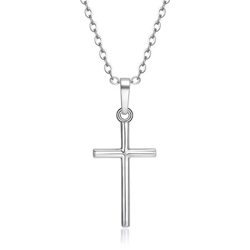 Unisex Hip Hop Punk Choker Necklace with Square Zirconia Pendant