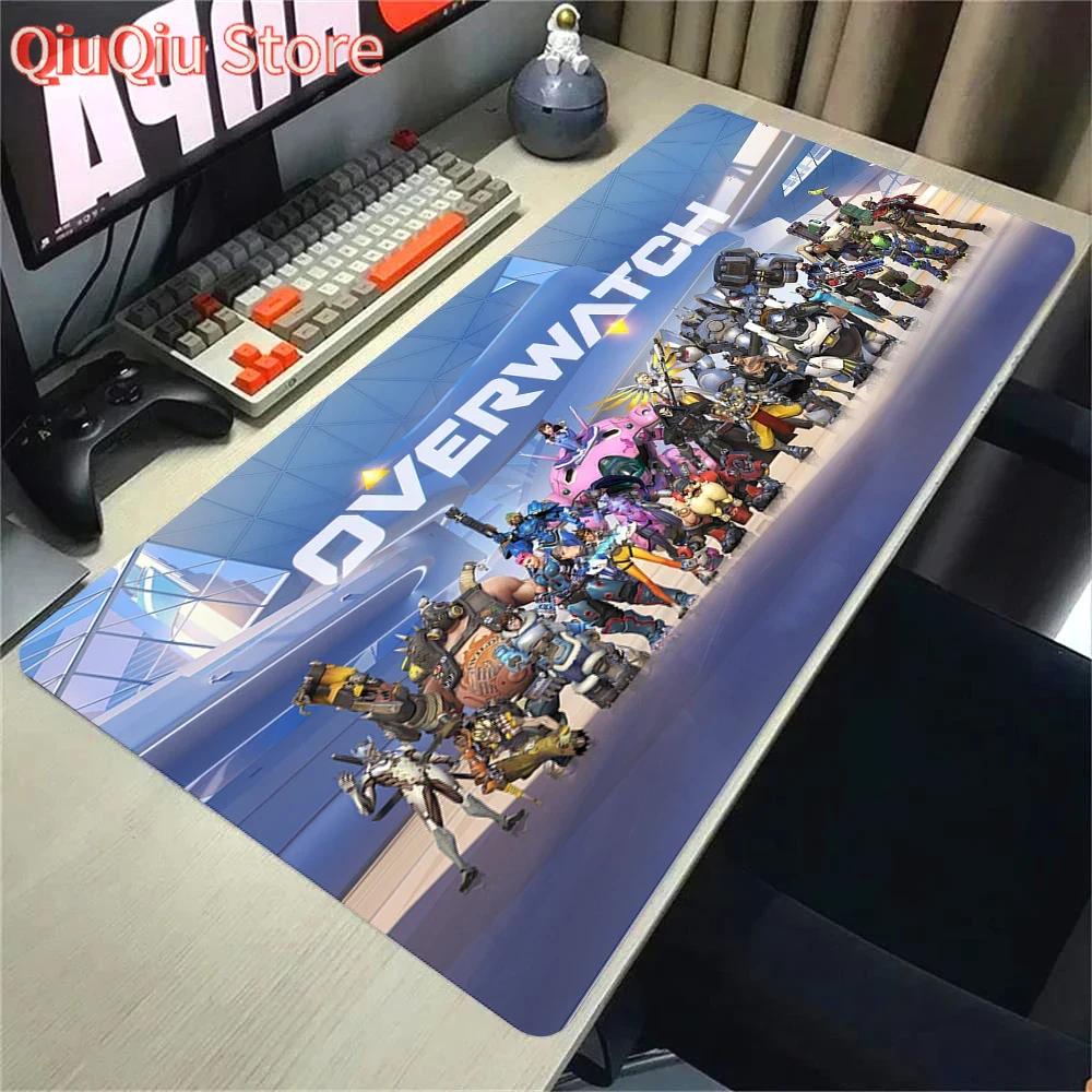 Overwatch Gaming Accessories Mouse Pad Gamer Cabinet Pc Big Desk Mat Computer Keyboard Desks Xxl Mousepad Anime Large Mausepad