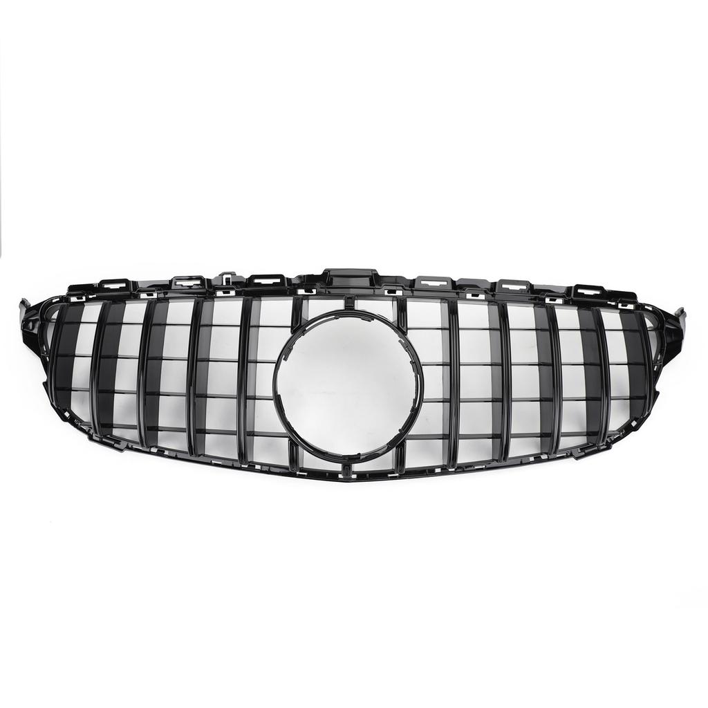 GTR Style Front Bumper Grill Grille fit Mercedes W205 C250 C300 C43 2015-2018