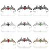 Sparkling Halloween Bat Hairband Metal Halloween Tiara Temperament Rhinestone Crowns  Gift