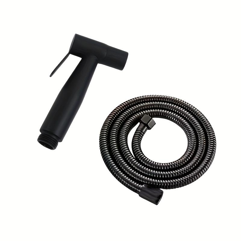 Body Cleaner Spray Gun, Home Mounted Black Toilet Cleaning Spray Gun ABS Valve Sprayer Sanitary Shower Spray Hose Set for Person