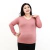Large Size 8XL Modal Tshirt Long Sleeves Women Autumn Bottoming T-Shirt V-Neck Loose Casual Tee Tops Solid Color Basic Tees Undershirt