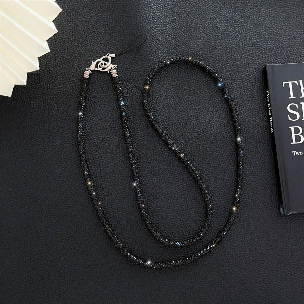 Crystal Rhinestone Phone Lanyard Bling Bling Hanging Cord Phone Anti-lost Rope  Phone Accessories