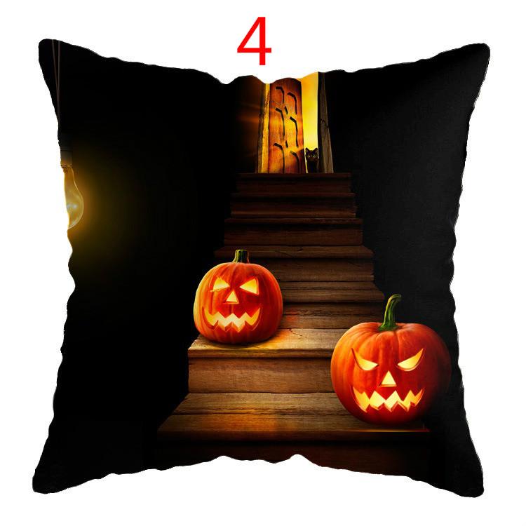 Halloween Horror Pillow Cover Sofa Car Waist Cushion Cover Pillow Case Bedroom Decoration Waist Cushion Cover (no Interior)