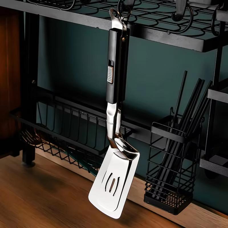 Зажим для стейка из нержавеющей стали, лопатка для переворачивания яиц, зажим для мяса на гриле, переворачивание хлеба, зажим для стейка, рыбы, кухонные щипцы