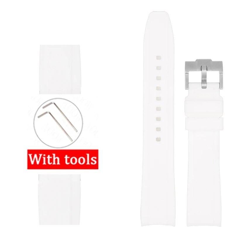 Силиконовый ремешок с изогнутым интерфейсом для Swatch x Blancpain Fifty Fathoms 22 мм для мужчин и женщин, спортивный водонепроницаемый резиновый ремешок для часов