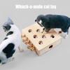 Игрушка для кошек «Бей крота» Интерактивные деревянные игры «Бей крота» с плюшевыми кротами/плюшевая игрушка 3 в 1 «Кот»