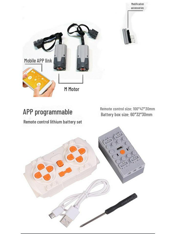 WALL-E Robot MOC Electric Power Kit: Remote-Controlled LEGO-Compatible Building Block Accessories