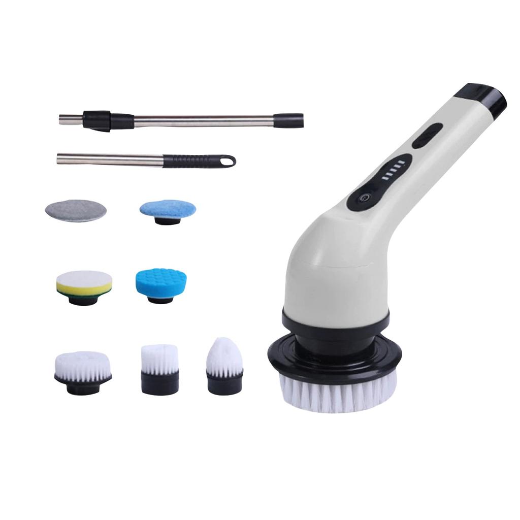 Электрическая щетка для уборки Кухонная щетка Щетка для ванной комнаты, Щетка с длинной ручкой Семь в одном Щетка для унитаза Электрическая щетка