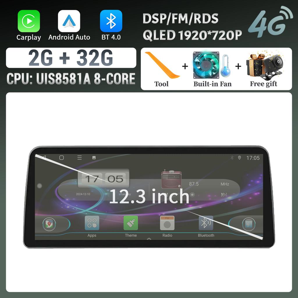 12.3inch Touch Screen Android 14 For Nissan Teana 2019 2020 Car Radio Multimedia Navigation GPS  CarPlay Bluetooth Stereo