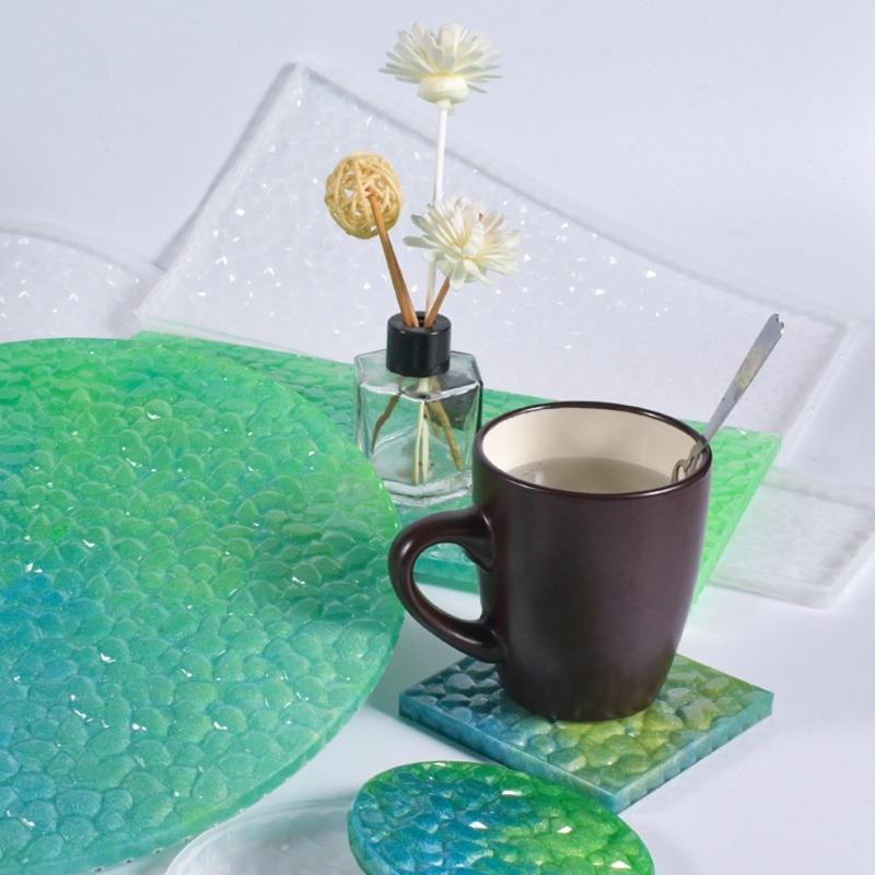 Подставка под стакан из силиконовой смолы, круглая/квадратная/прямоугольная, эпоксидная смола, литейные формы для свадебной вечеринки, украшения домашнего стола