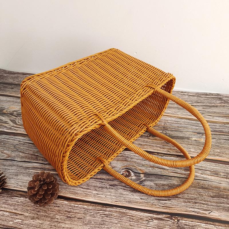 Плетеная сумка из ротанга - Фруктовая и Пикниковая корзина