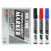 3pcs/set Permanent Marker Pen Black Blue Red Ink 2.0mm Waterproof Quick-drying Ink Crude Nib Color For Logistics Paper