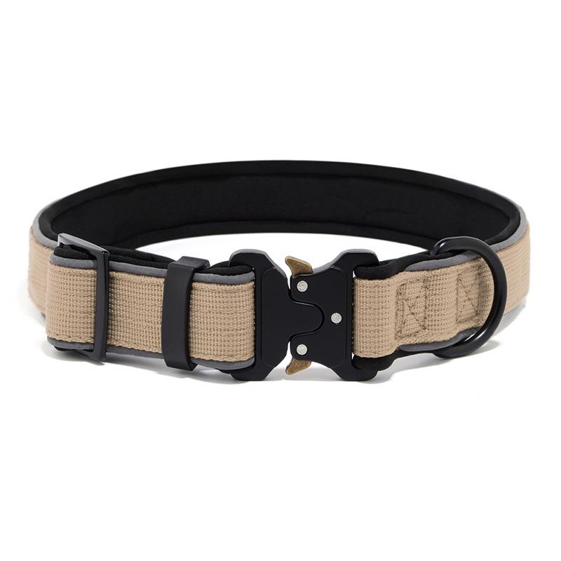 Светоотражающий тактический ошейник для собак средних и крупных пород: Колли, Золотистый ретривер, Лабрадор