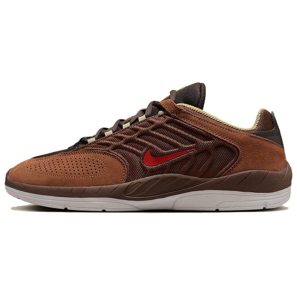 Nike Vertebrae SB Cacao Wow Red Unisex Sneakers Brown Light-British-Tan Velvet-Brown FD4691-200