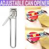 Открывалка для банок Регулируемая открывалка для бутылок Универсальная открывалка для консервных банок Штопор из нержавеющей стали