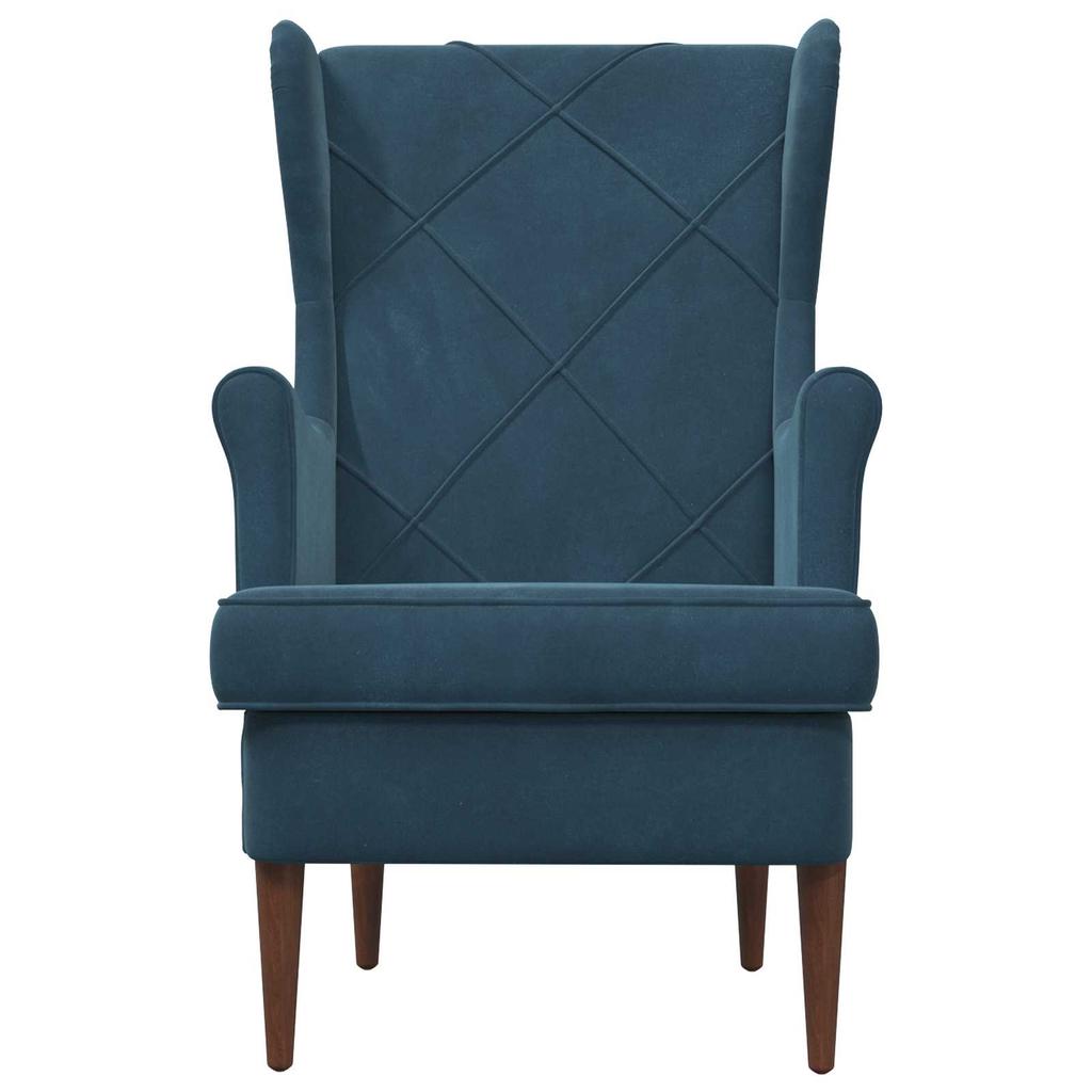 Armchair Blue Velvet