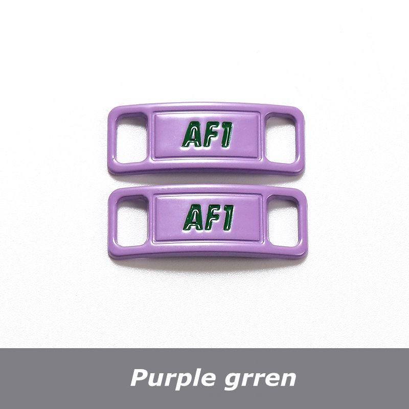 NO.8 2Pcs Metal Shoelaces Buckle AF1 Shoe Decoration Suitable for All Shoes Sneakers Shoes Accessories Flat Shoelace Buckle