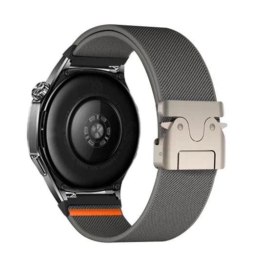 Нейлоновый ремешок 20 мм для Samsung Galaxy Watch 7 6 5 4 40 мм 44 мм 6Classic 47 мм Эластичный ремешок 22 мм для Huawei Watch GT5 3 4Pro Браслет
