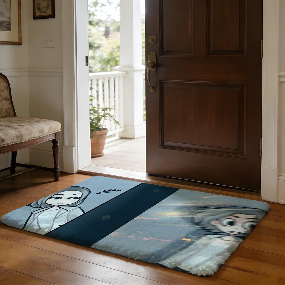 AAlice In Borderland Floor Mat Soft Flannel Absorbent Mat Non-Slip Rug Home Bedroom Bathroom