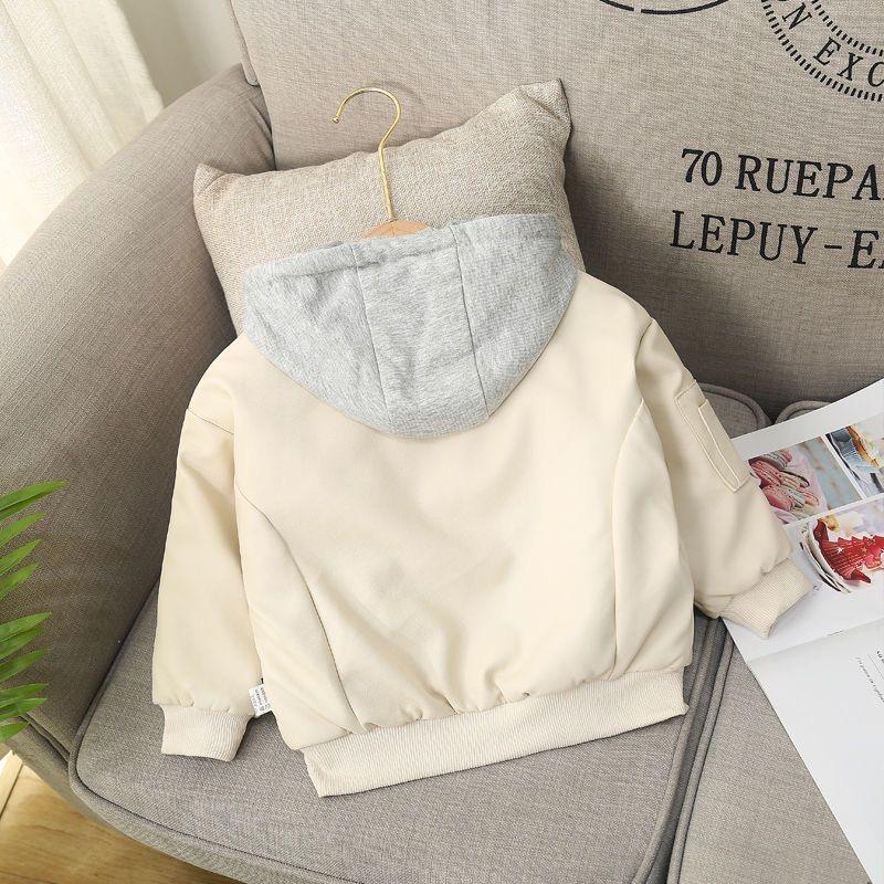 Зимняя и осенняя куртка из хлопка для мальчиков, утолщенная кожаная куртка, толстое теплое хлопковое детское пальто, водонепроницаемая верхняя одежда на молнии с капюшоном для детей