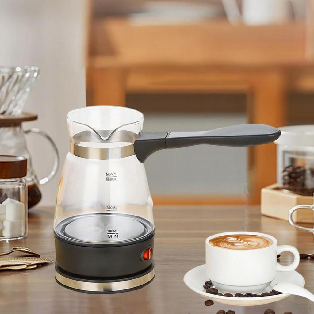 Электрическая турецкая кофеварка, антиожоговая, многоцелевая, съемная ручка, чайник