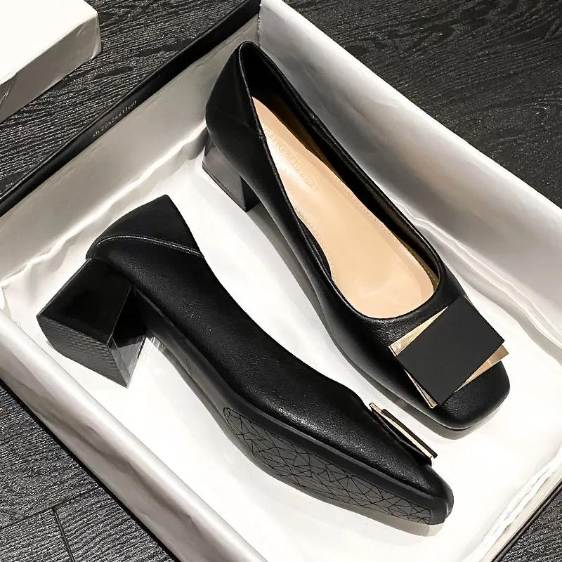 Cresfimix женские модные черные туфли с круглым носком из металла, высококачественные офисные туфли-лодочки, элегантные бежевые туфли для вечеринки в клубе Sey A107d