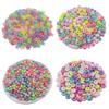 Высококачественные разноцветные креативные бусины 50-200 шт., аксессуары для самостоятельного изготовления ювелирных браслетов, модная геометрия в стиле конфетного цвета
