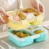 Макаронные цвета Ланч-бокс бенто Пластиковый Большой вместимости Ланч-бокс Детский Школьный Пикник Отделение Контейнер для еды Кухонные принадлежности