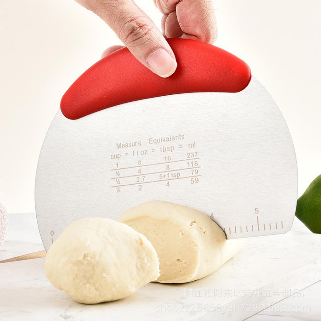 Резак для теста и нуги из нержавеющей стали со шкалой для выпечки