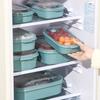 1/3Pcs Food Storage Box BPA Free Heat-Resistant Stackable Design Storage Organizer Microwave-heated Lunch Box with Lid