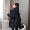 Женская хлопковая одежда Зимнее пальто Средней длины и длинное Утолщенные женские хлопковые куртки Новая модная хлопковая одежда с капюшоном для женщин