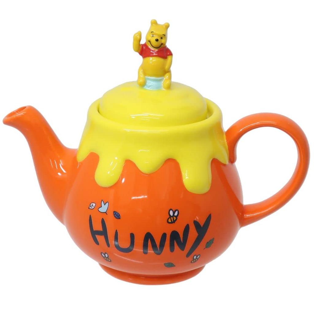 Sun Art Disney [Winnie the Pooh] Teapot, Approx. 550ml, Sitting Type, SAN3972